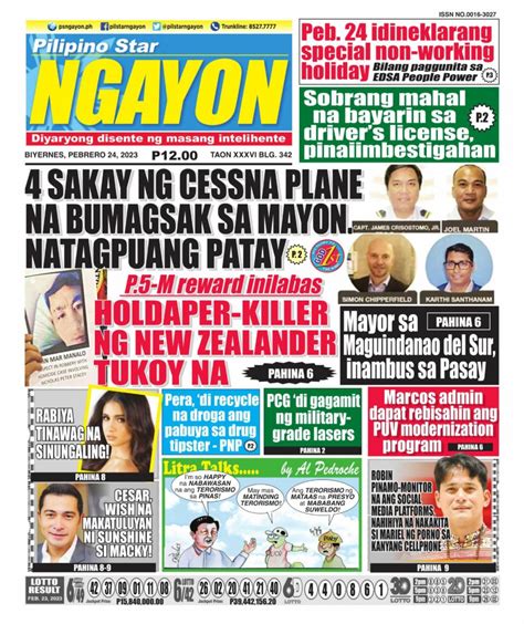 Balita tungkol sa Manong Belfast.